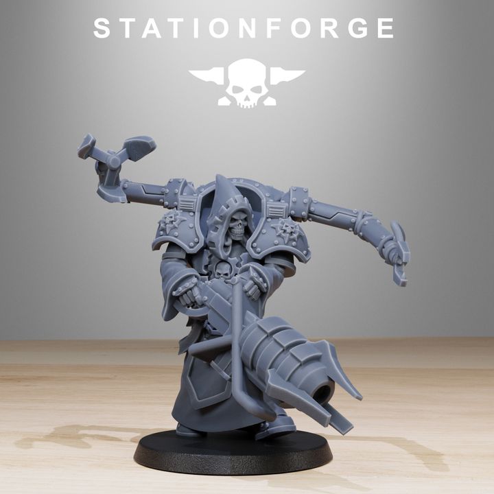 Tech Priests Scavenger Volatiles Infantry (10 Units), 28mm heroic scale unpainted resin, view 8