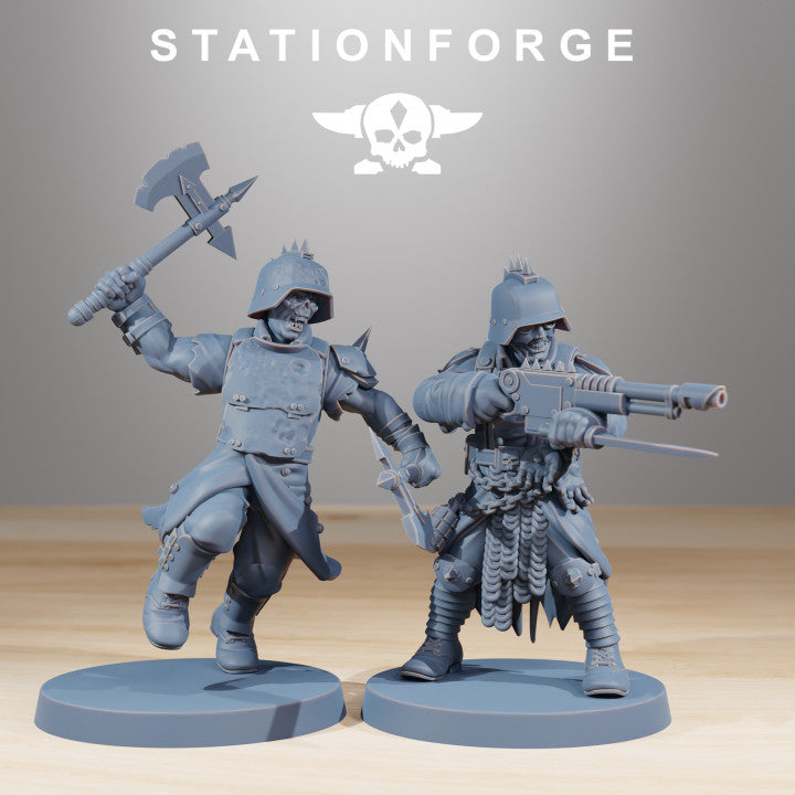 Dark Space Knights Guard Pilot Commander, proxy miniature, character, 28mm heroic scale unpainted resin, v
