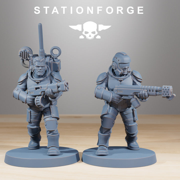 Imperial Army Vaskar Infantry Builder Kit (12 Units), 28mm heroic scale unpainted resin, view 8