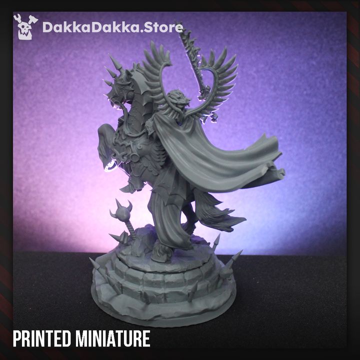 Battle Sisters Saint Seraphiel, proxy miniature, 28mm heroic scale unpainted resin, view 8