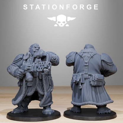 Imperial Army Grim Guard Frostwatch Mutants (10 Units), 28mm heroic scale unpainted resin, view 7