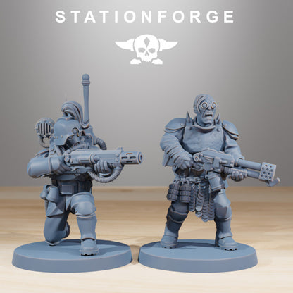 Dark Space Knights Guard The Forsaken (13 Units), proxy miniature, squad, 28mm heroic scale unpainted resin, vi, view 9