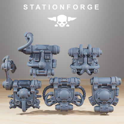 Tech Priests Scavenger Hunters (10 Units), 28mm heroic scale unpainted resin, view 9