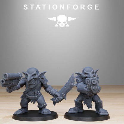 Orks Gobs Infantry Reborn (20 Units), proxy miniature, squad, 28mm heroic scale unpainted resin, view 10