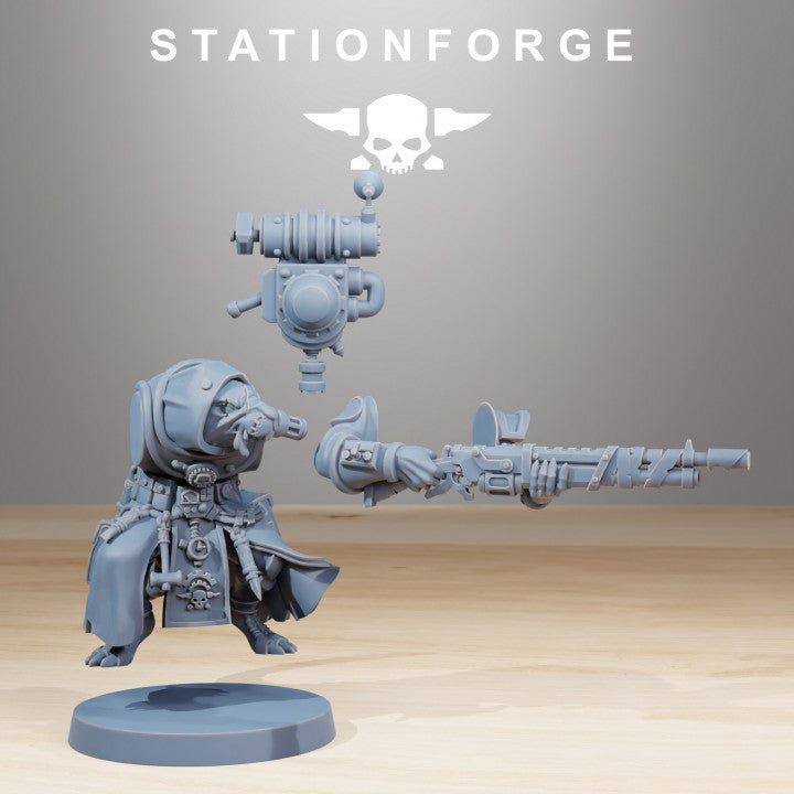 Tech Priests Raticus Grunts (11 Units), 28mm heroic scale unpainted resin, view 8