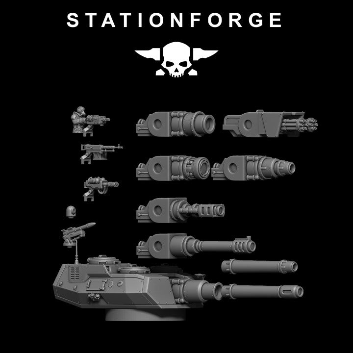 Grim Guard Monolith Builder Kit, Imperial Army proxy miniature, infantry, 28mm heroic scale unpainted resin, view 8