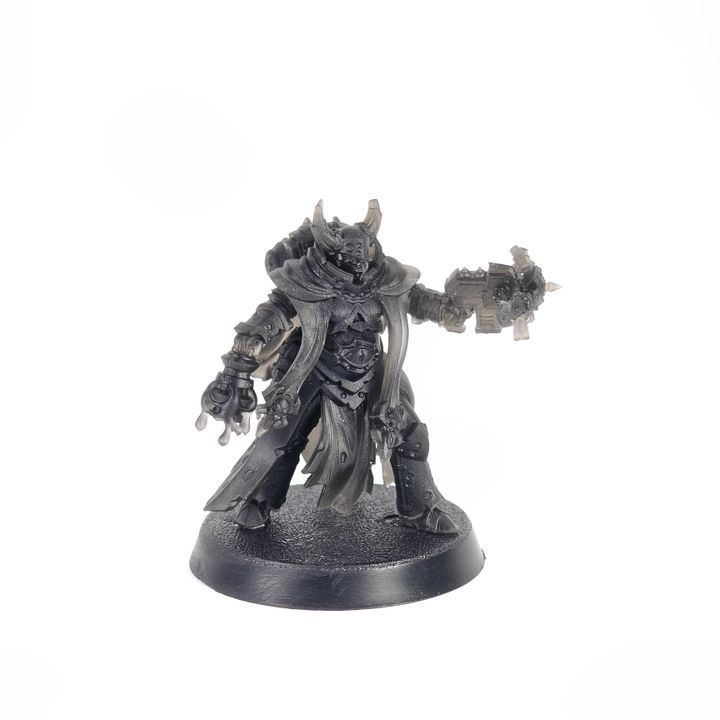 Dark Space Knights Piper The Cursed, proxy miniature, character, 28mm heroic scale unpainted resin, view 2