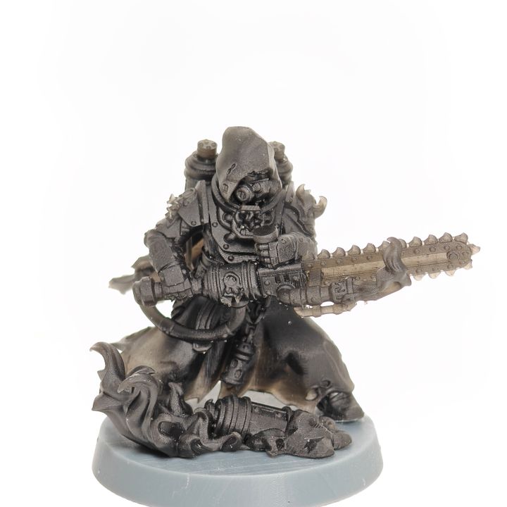 Furio The Ashblood, Battle Sisters proxy miniature, character, 28mm heroic scale unpainted resin, view 8