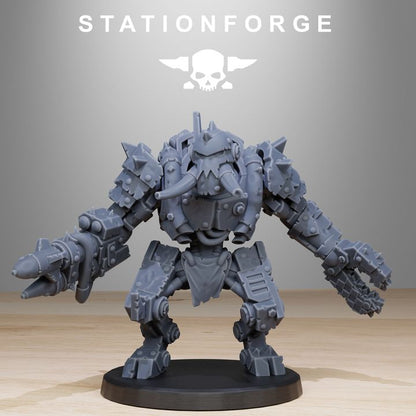 Orks Bots Infantry Modular Kit (10 Units), proxy miniature, squad, 28mm heroic scale unpainted resin, view 10