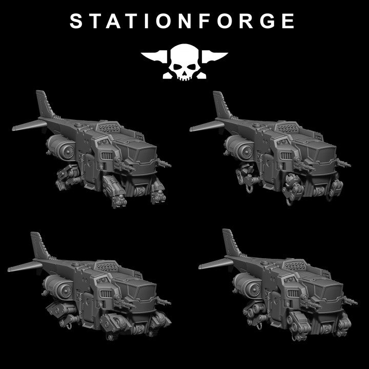 Scavenger Cutlass With Cargo, Tech Priests proxy miniature, 28mm heroic scale unpainted resin, view 7