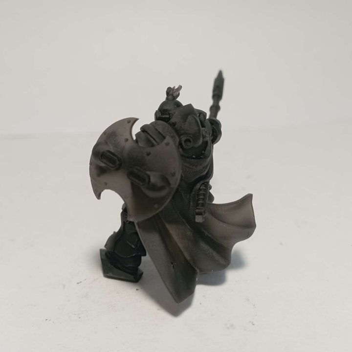 Techeart Commander, Space Knights proxy miniature, character, 28mm heroic scale unpainted resin, view 7