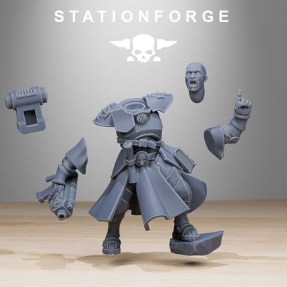 Imperial Army Brotherhood, proxy miniature, 28mm heroic scale unpainted resin, view 8