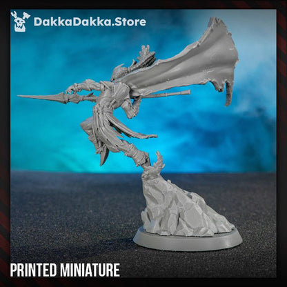 Eldar Nazca The Lone Squaller, proxy miniature, 28mm heroic scale unpainted resin, view 8