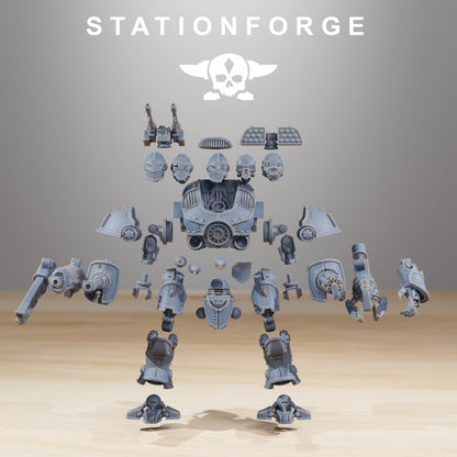 Scavenger Defender MK2, Tech Priests proxy miniature, 28mm heroic scale unpainted resin, view 8