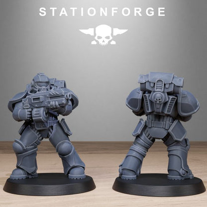 Space Knights Brutes, proxy miniature, 28mm heroic scale unpainted resin, view 7