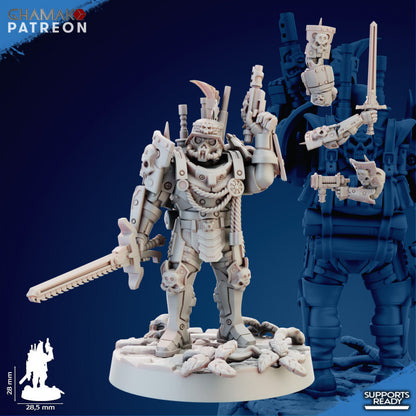 Imperial Army Iron Korps Panzergrenadier (5 Units), 28mm heroic scale unpainted resin, view 3