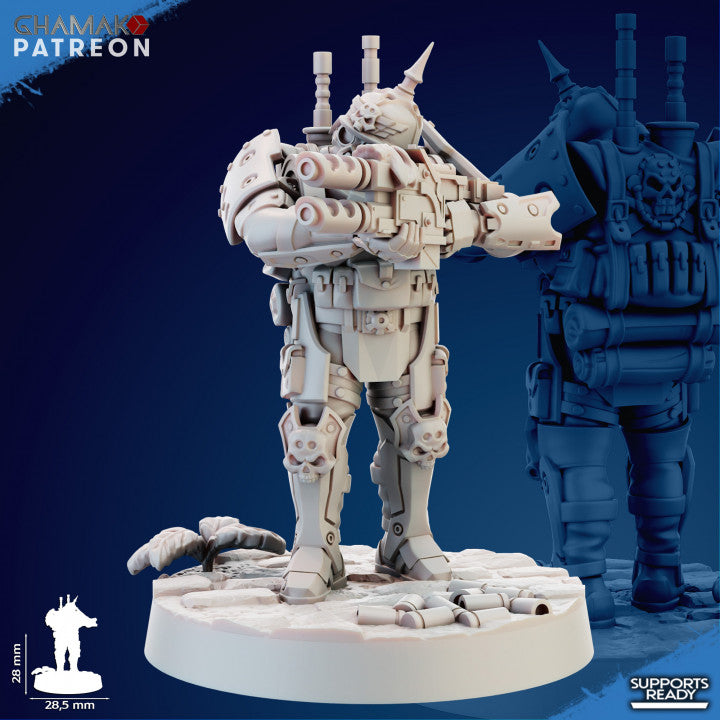 Imperial Army Iron Korps Panzergrenadier (5 Units), 28mm heroic scale unpainted resin, view 2