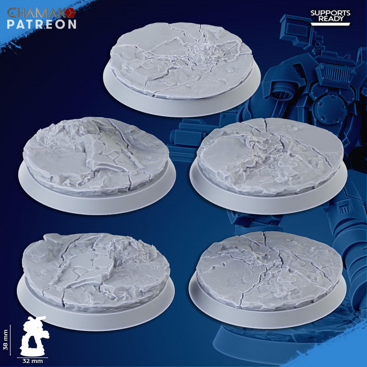 Space Knights Obliterator Squad (5 Units), proxy miniature, 28mm heroic scale unpainted resin, view 10