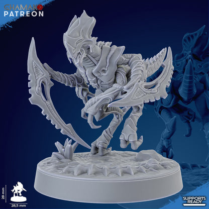 Bio Swarm Runners (10 Units), proxy miniature, squad, 28mm heroic scale unpainted resin, view 10