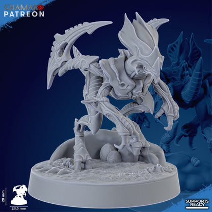 Bio Swarm Runners (10 Units), proxy miniature, squad, 28mm heroic scale unpainted resin, view 5