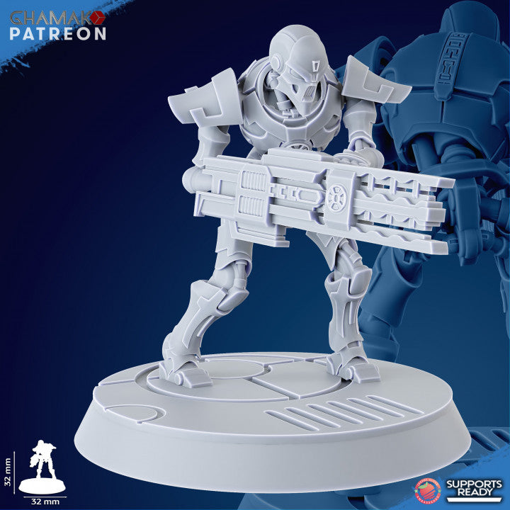 Necro Soldiers Squad (10 Units), proxy miniature, 28mm heroic scale unpainted resin, view 6