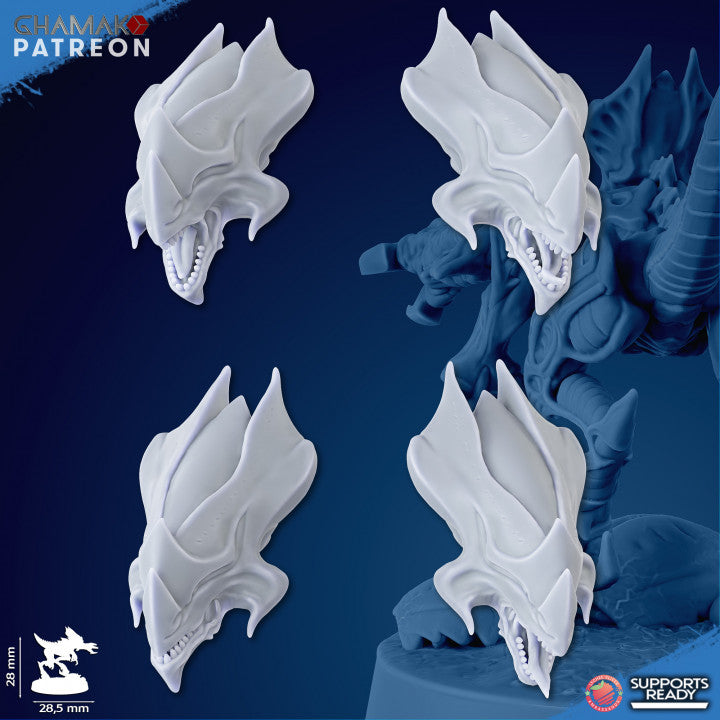Bio Swarm Shardlings (10 Units), proxy miniature, squad, 28mm heroic scale unpainted resin, view 3