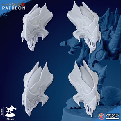Bio Swarm Shardlings (10 Units), proxy miniature, squad, 28mm heroic scale unpainted resin, view 3