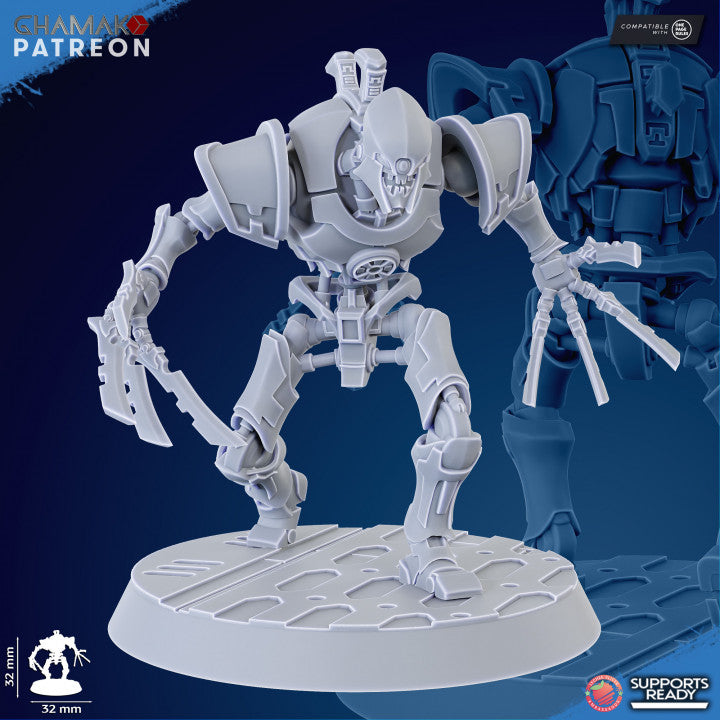 Necro Rippers Modular Kit (10 Units), proxy miniature, squad, 28mm heroic scale unpainted resin, view 10