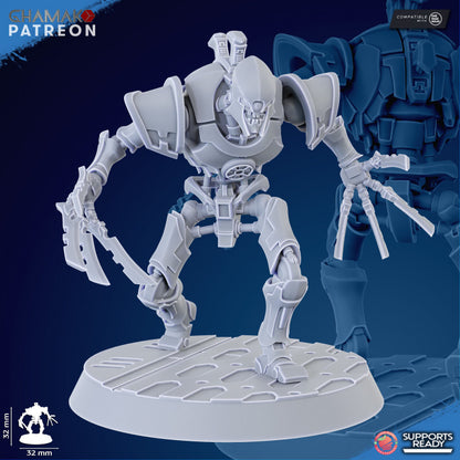 Necro Rippers Modular Kit (10 Units), proxy miniature, squad, 28mm heroic scale unpainted resin, view 10