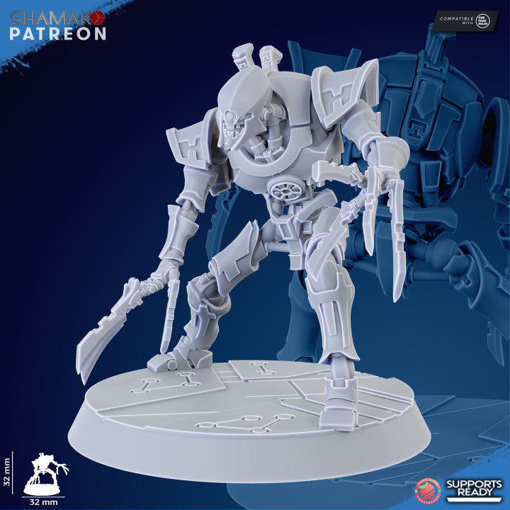 Necro Rippers Modular Kit (10 Units), proxy miniature, squad, 28mm heroic scale unpainted resin, view 4