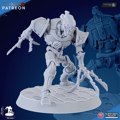 Necro Rippers Modular Kit (10 Units), proxy miniature, squad, 28mm heroic scale unpainted resin, view 8