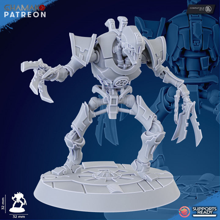 Necro Rippers Modular Kit (10 Units), proxy miniature, squad, 28mm heroic scale unpainted resin, view 5