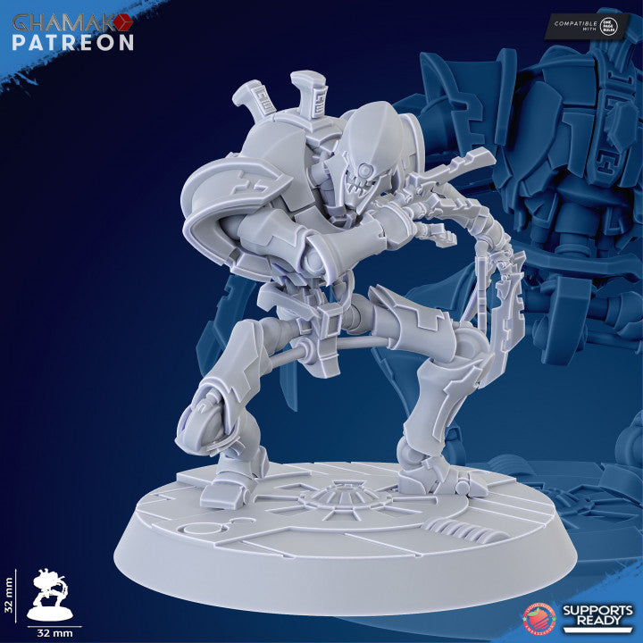 Necro Rippers Modular Kit (10 Units), proxy miniature, squad, 28mm heroic scale unpainted resin, view 6