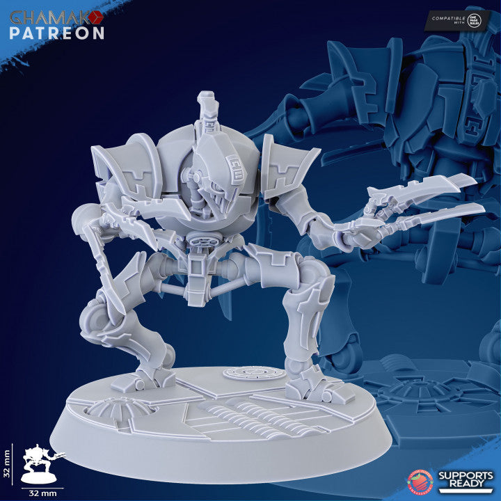 Necro Rippers Modular Kit (10 Units), proxy miniature, squad, 28mm heroic scale unpainted resin, view 9