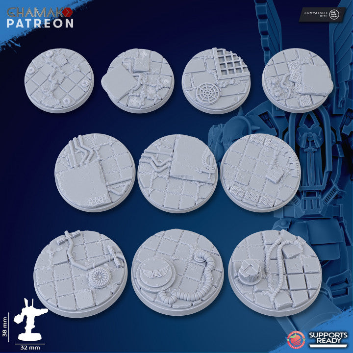 Hooded Knights Militum (10 Units), proxy miniature, squad, 28mm heroic scale unpainted resin, view 8