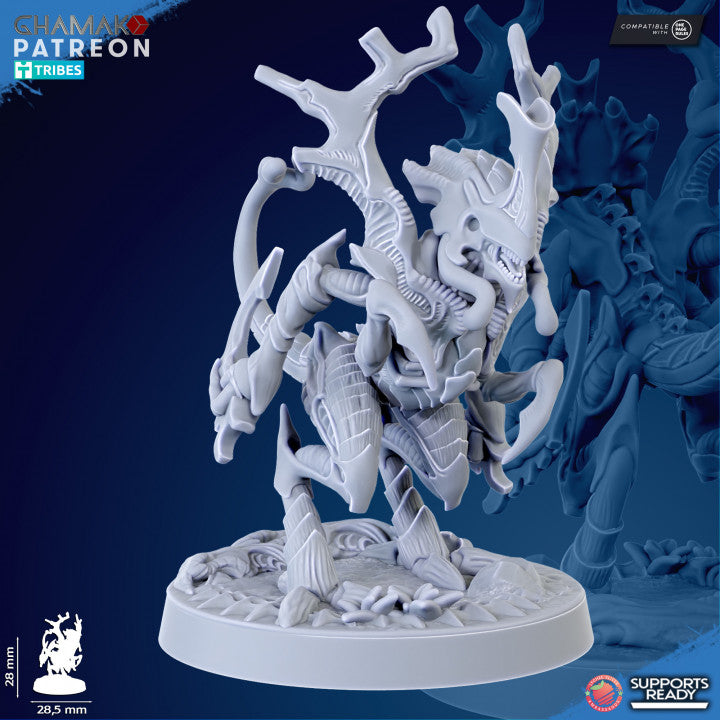 Bio Swarm Neurolings (10 Units), proxy miniature, squad, 28mm heroic scale unpainted resin, view 6
