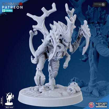 Bio Swarm Neurolings (10 Units), proxy miniature, squad, 28mm heroic scale unpainted resin, view 10