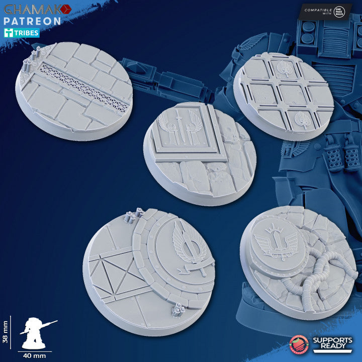 Hooded Knights Exterminator Command Squad (5 Units), proxy miniature, 28mm heroic scale unpainted resin, view 10