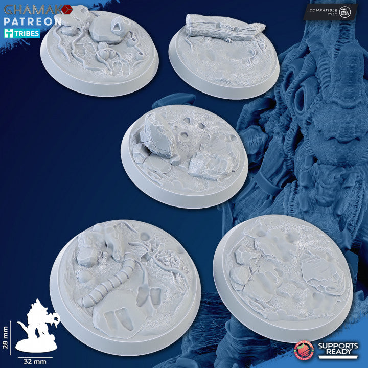 Bio Swarm Cystlings (5 Units), proxy miniature, squad, 28mm heroic scale unpainted resin, view 6