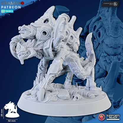 Bio Swarm Cystlings (5 Units), proxy miniature, squad, 28mm heroic scale unpainted resin, view 10
