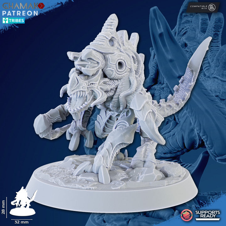 Bio Swarm Cystlings (5 Units), proxy miniature, squad, 28mm heroic scale unpainted resin, view 3