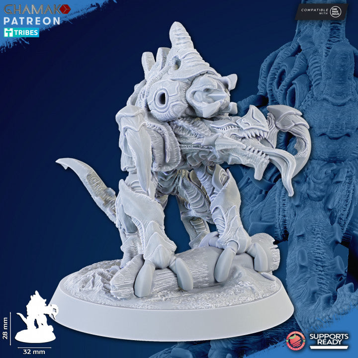Bio Swarm Cystlings (5 Units), proxy miniature, squad, 28mm heroic scale unpainted resin, view 7