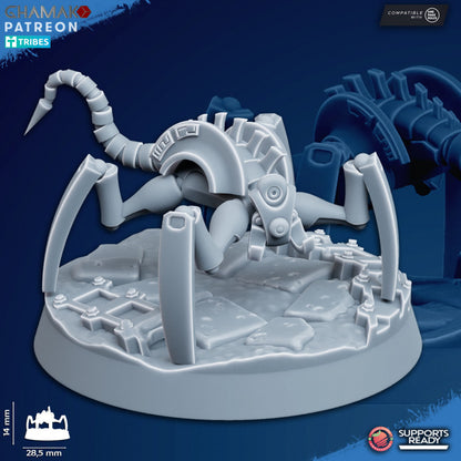 Necro Vanquishers, proxy miniature, 28mm heroic scale unpainted resin, view 2