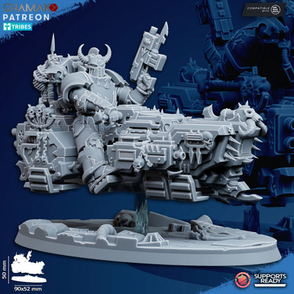 Dark Space Knights Traitor A-Grav Bikes (3 Units), proxy miniature, squad, 28mm heroic scale unpainted, view 3