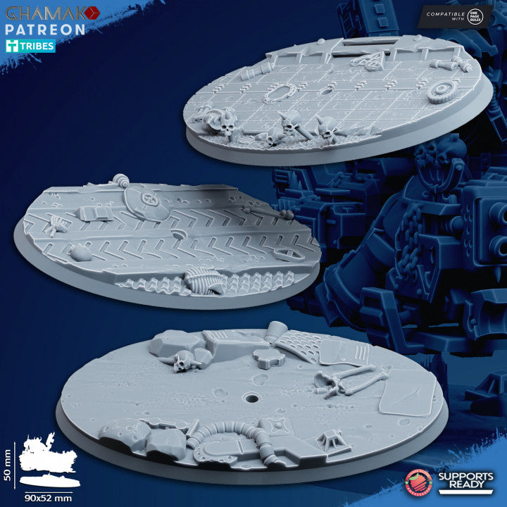 Dark Space Knights Traitor A-Grav Bikes (3 Units), proxy miniature, squad, 28mm heroic scale unpainted, view 6
