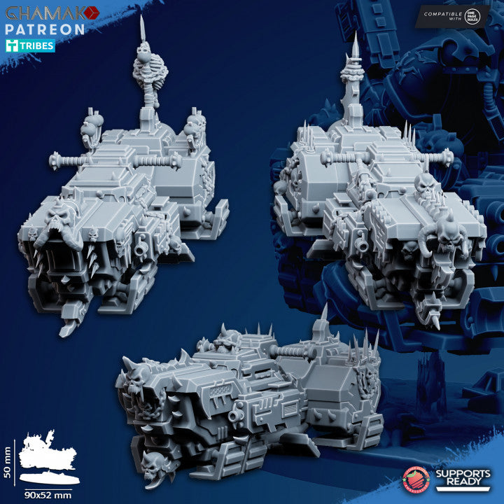 Dark Space Knights Traitor A-Grav Bikes (3 Units), proxy miniature, squad, 28mm heroic scale unpainted, view 7