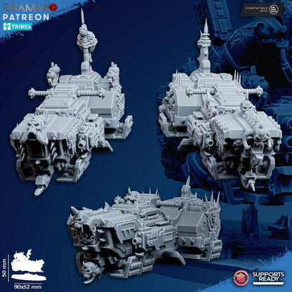 Dark Space Knights Traitor A-Grav Bikes (3 Units), proxy miniature, squad, 28mm heroic scale unpainted, view 7