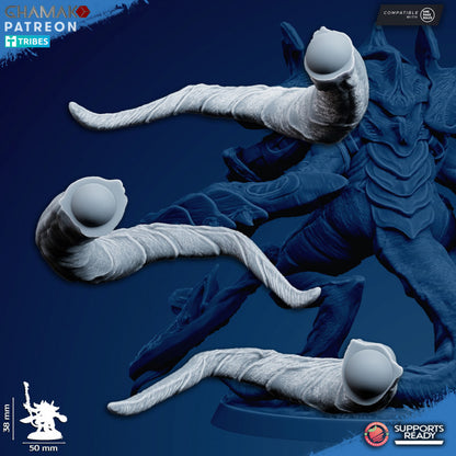Bio Swarm Guards Melee (3 Units), proxy miniature, squad, 28mm heroic scale unpainted resin, view 5