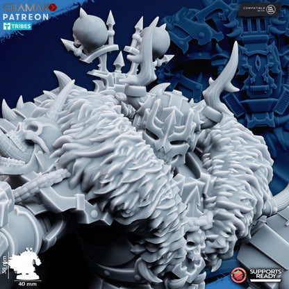 Dark Space Knights Corrupted Lord, proxy miniature, character, 28mm heroic scale unpainted resin, view 6