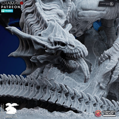 Bio Swarm Harrower, proxy miniature, monster, 28mm heroic scale unpainted resin, view 4